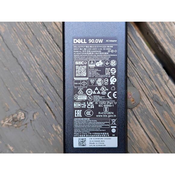 Genuine Dell 90W "Slim Tip" Laptop AC Adapter Charger (LA90PM130) - Picture 2 of 7